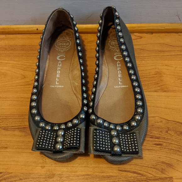 Jeffrey Campbell Shoes - Jeffrey Campbell Dauphine Gray Ballet Flat…